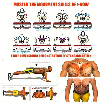 Portable Push up Board Multifunctional Push up Board Kit, Foldablefitness Equipment Suitable for Chest, Abdominal,Arm/Back Tra