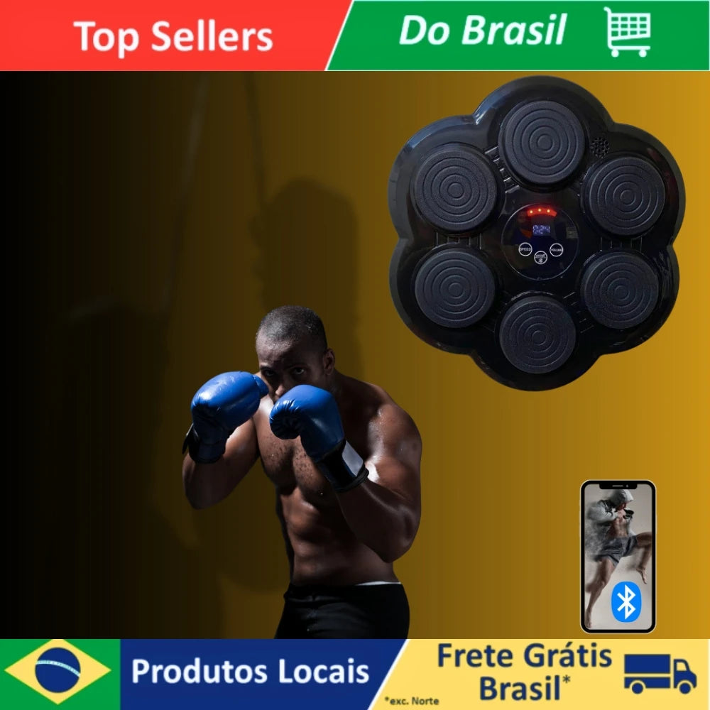 Smart Boxing Machine Punch with Boxing Glove Smart Bluetooth Music Wall Target for Home Workout